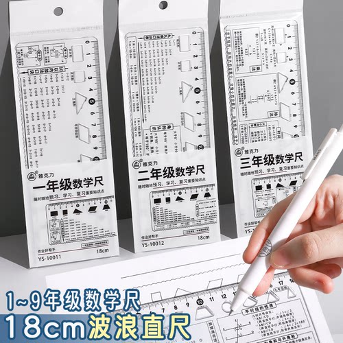 1-9年级小学初中生数学公式直尺