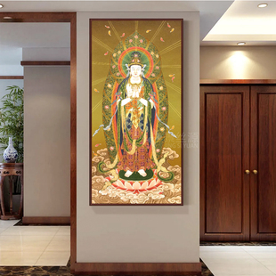 合掌日式菩萨观世音菩萨掐丝珐琅材料包