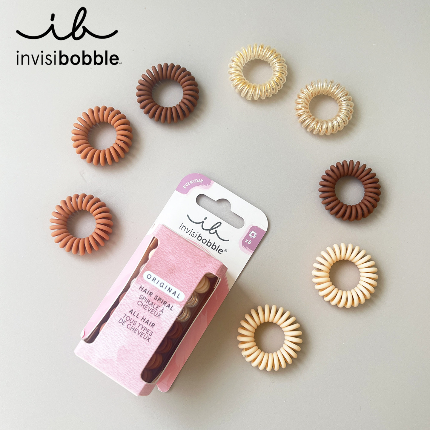 invisibobble【电话线发圈集】经典款流线细款运动粗款发圈女耐用