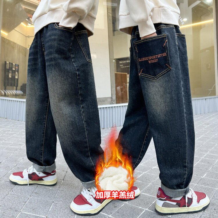 男童冬装裤子秋冬款2025新款