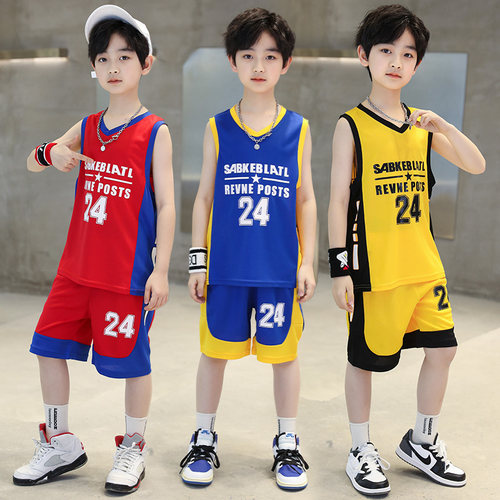 儿童无袖背心24号科比品质篮球服