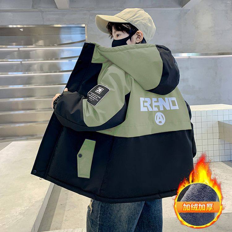 男童加绒冬装外套风衣2025新款棉服中大童冬季加厚男孩派克服棉衣,童装/婴儿装/亲子装,普通外套,淘宝优惠券,粉丝福利购,淘宝优惠卷