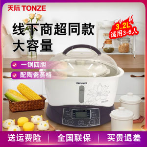 天际 GSD-32B水炖锅隔水炖全自动 大容量陶瓷电炖盅煮粥熬煲汤锅