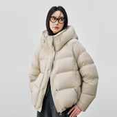 2025冬季 休闲显瘦加厚百塔气质外套潮 90鸭绒短款 新款 羽绒服女韩版