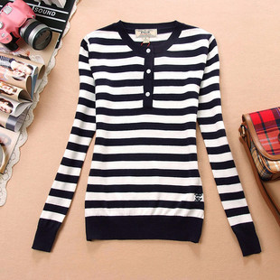 推荐 2023少女高中初中学生初秋薄毛衣针织衫女孩秋衣打底衫上衣