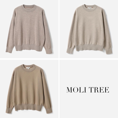 E*多斯KVSS精纺3/68支全羊绒MMM重磅420G针织套衫卫衣 WZT07329