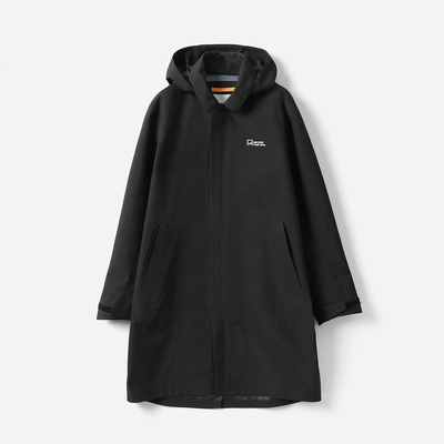 茉莉雅集户外休闲防水防风压胶帅气硬朗连帽长风衣女WFY07012