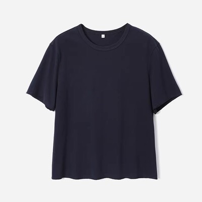 茉莉雅集 J*P日本料复古肌理全棉慵懒随性毛边T恤阔腿裤WTX07090