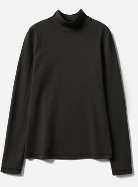 茉莉雅集高弹罗纹长绒棉艾草长袖打底T恤四季 WTX06163