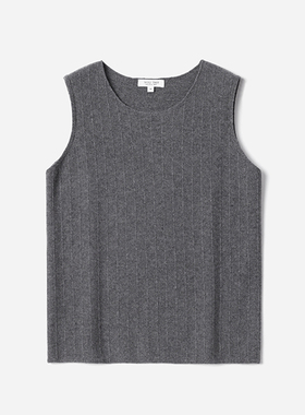 茉莉雅集I*C麦穗肌理线条感气质KVSS全羊绒衫马甲 WZT08293