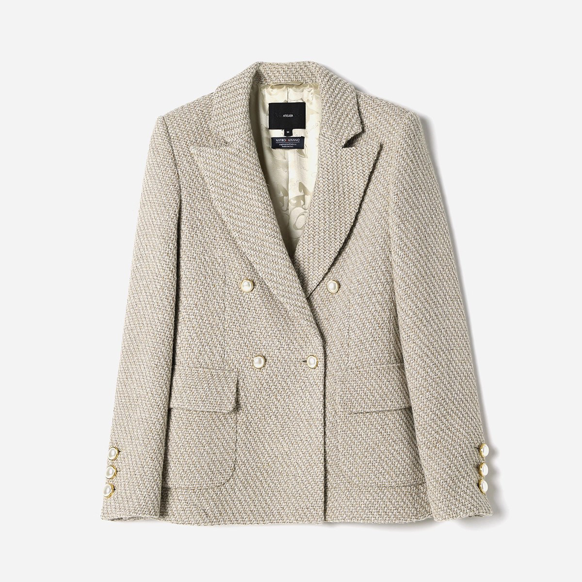 茉莉雅集 秋日薄暮香*风意大利羊毛花呢双排扣西装 WXZ07018