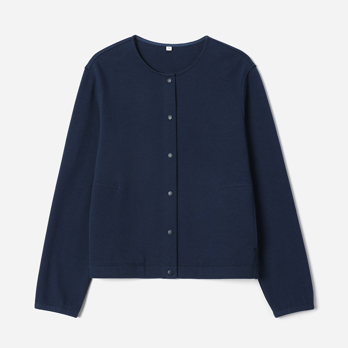 茉莉雅集高支棉干爽珠地休闲开襟外套女WWT08205