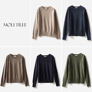 茉莉雅集KVSS全羊绒加厚保暖打底衫针织套头衫女 WZT04042