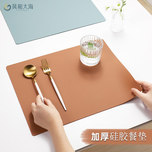 食品级加厚真硅胶餐垫隔热耐高温