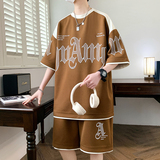 84304-P55初中生夏装青少年男装帅气学生潮流套装高中生t恤男短袖，男装T恤，电商D310B