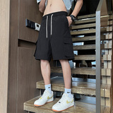 19912-特P33工装短裤男夏季休闲5分大裤衩格子运动五分裤子，男装休闲裤，电商D310B