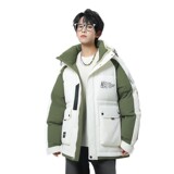 79012-特P258加厚羽绒服情侣装简约风御寒学生男女款宽松外套，男装羽绒服，电商D310B