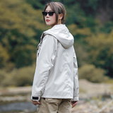 JK581-特P80连帽廊型宽松山系冲锋衣登山服情侣外套夹克三防外套，男装夹克，电商D310B