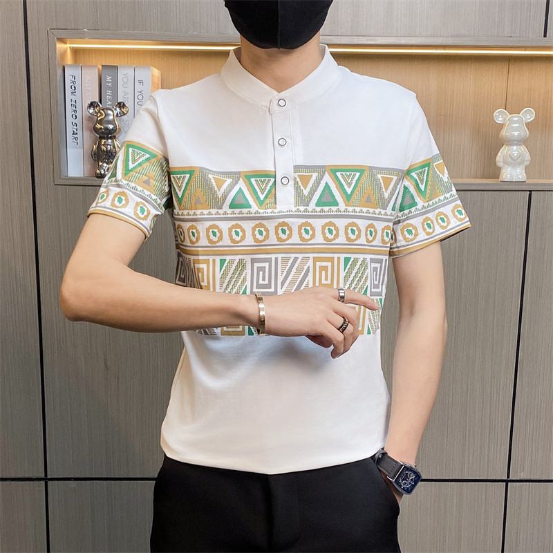 PL114-P35男士短袖t恤翻领polo衫潮流韩版纯棉半袖体恤潮牌男装,男装Polo衫,电商D310B