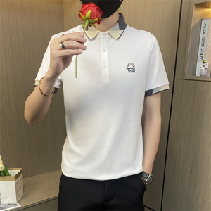 PL047-特P40控65polo衫短袖男潮牌夏季新款休闲翻领上衣保罗t恤,侦探风衣搭配男图片