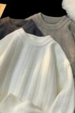 M3985-P60毛衣男士冬季宽松慵懒风日系复古线衣外套加厚简约内搭，男装针织衫/毛衣，电商D310B