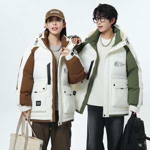 79012-特P258 情侣短款羽绒服男女同款2024年冬季加厚保暖青年图片