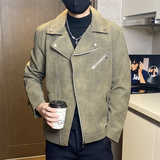 JK898-P100男士皮衣外套韩版潮流修身机车服加绒夹克男装上衣服，男装皮衣，电商D310B