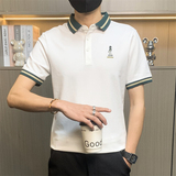 PL3067-特P35社会小伙翻领短袖t恤男潮牌衫韩版修身潮流，男装Polo衫，电商D310B