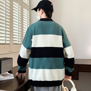 84956-P50 秋冬休闲圆领毛衣男针织打底衫图片