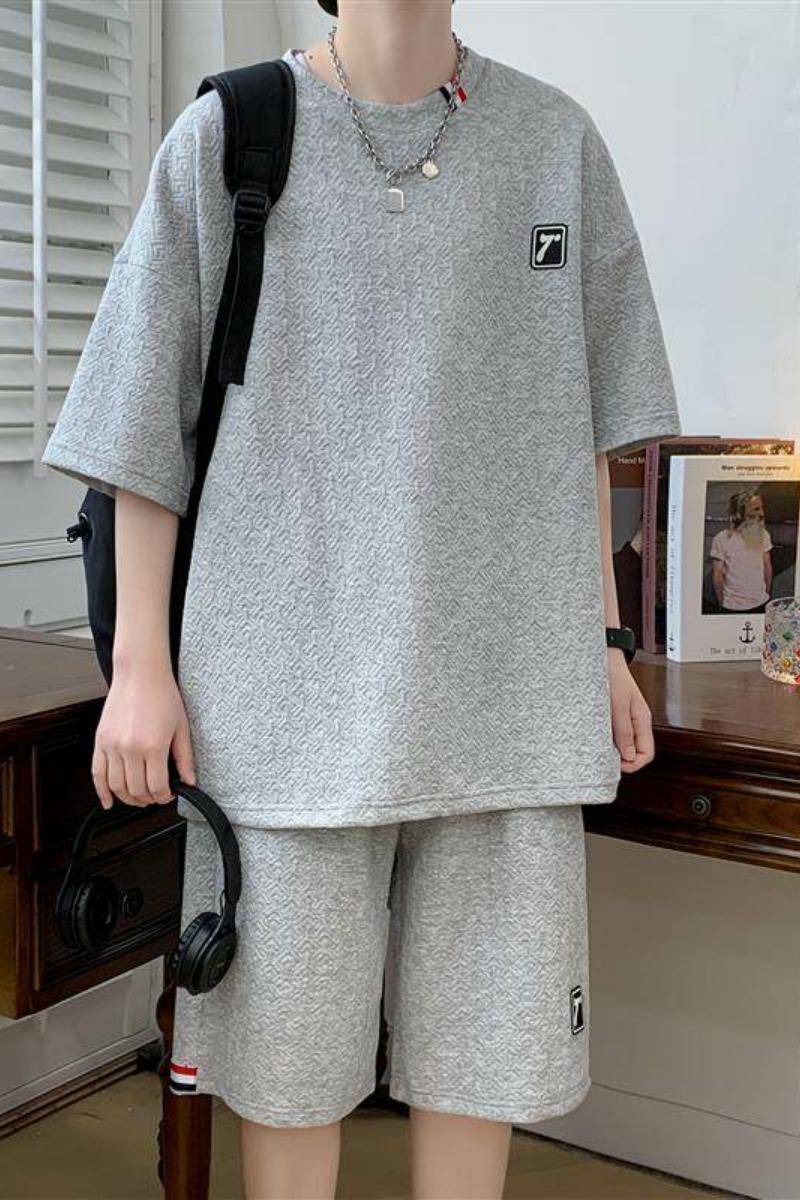 TZ23607-特P55夏季短袖T恤男套装休闲两件套,男装T恤,电商D310B