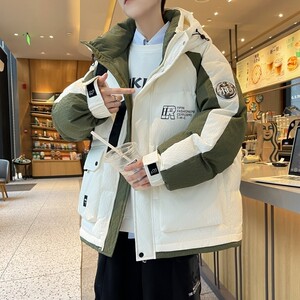 79012-特P258冬季羽绒服男士连帽休闲服宽松ins帅气潮牌外套加厚图片
