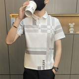 PL004-P35polo衫男士休闲夏季新款青年翻领短袖T恤男装薄款潮流，男装Polo衫，电商D310B
