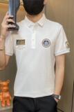 PL050-特P40撞色刺绣t恤男夏季修身短袖polo衫潮流翻领半袖，男装Polo衫，电商D310B