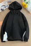 二开W9807-特P53白花灰卫衣男春秋连帽衫美式高街oversize外套，男装卫衣，电商D310B