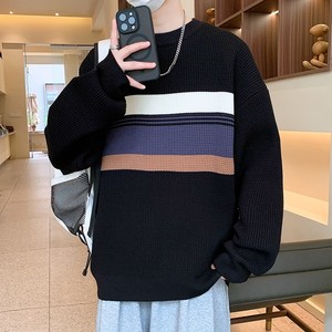 84723-P55 秋冬休闲圆领毛衣男针织打底衫图片