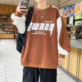 W24213-特P40秋季休闲卫衣男长袖T恤打底衫港风宽松外套，男装卫衣，电商D310B