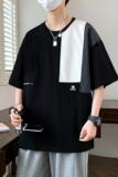 84167-P42短袖t恤男夏季美式复古潮牌港风半袖ins痞帅高街体恤，男装T恤，电商D310B