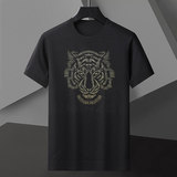 7320-P58欧货男士短袖虎头T恤修身T恤潮流针织套头时尚毛线衣，男装T恤，电商D310B