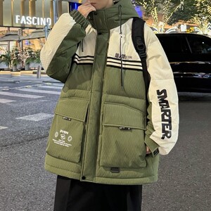 79011-特P258羽绒服男白鸭绒外套学生面包服韩版大码棉服冬装,男生学女生搭配图片