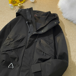 JK582-特P75冲锋衣春秋户外轻运动防水男女款登山服拉链机能外套图片