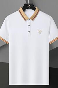 83039-P40年新款翻领T恤男休闲短袖青年修身POLO衫图片