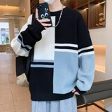 84722-P55秋冬休闲圆领毛衣男针织打底衫，男装针织衫/毛衣，电商D310B