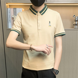 PL3067-特P35社会小伙翻领短袖t恤男潮牌POLO衫韩版修身潮流，男装Polo衫，电商D310B