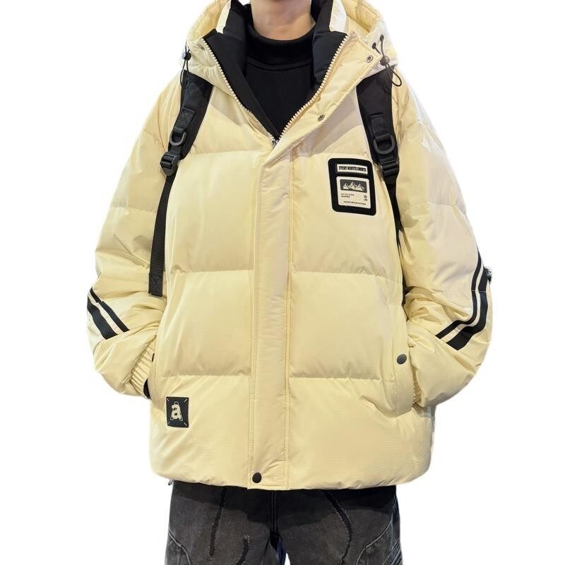 79007-特P258羽绒服男款秋冬季加厚美式潮高级感炸街情侣连帽,男装羽绒服,电商D310B