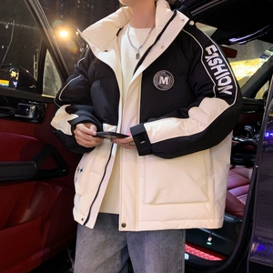 79003-P235港风羽绒服学生宽松百搭冬季潮男女情侣装面包服图片