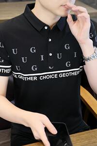 84017-P35春秋新款短袖T恤男休闲打底衫图片