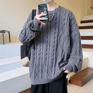 84527-P50 秋冬休闲圆领毛衣男针织打底衫图片