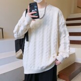 84529-P50秋冬休闲圆领毛衣男针织打底衫，男装针织衫/毛衣，电商D310B