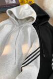 纯色二开W9806-特P50华棉连帽套头卫衣男街头宽松百搭外套，男装卫衣，电商D310B