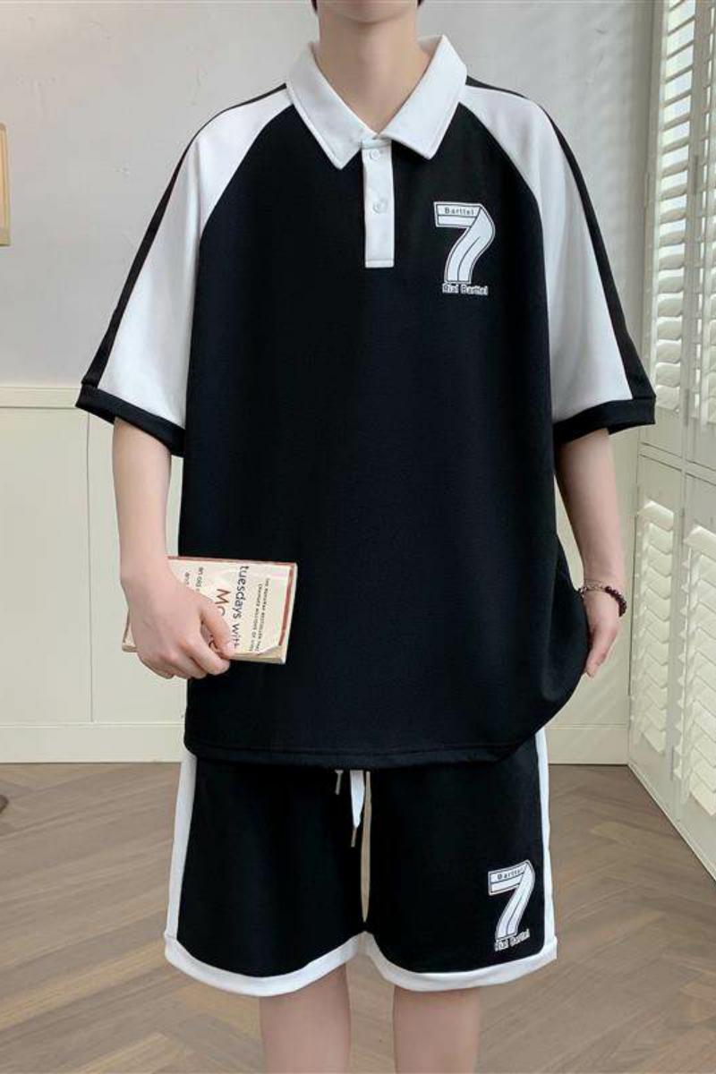 TZ23637-特P58夏季短袖T恤男套装休闲两件套,男装T恤,电商D310B
